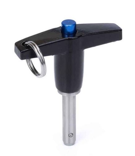 Detent Pin With Push Knob T-Handle